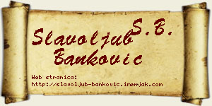 Slavoljub Banković vizit kartica